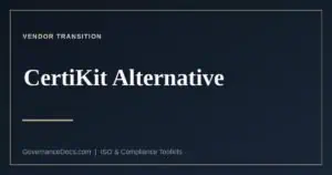 CertiKit alternative: comparison of CertiKit and Governance Docs toolkit pricing