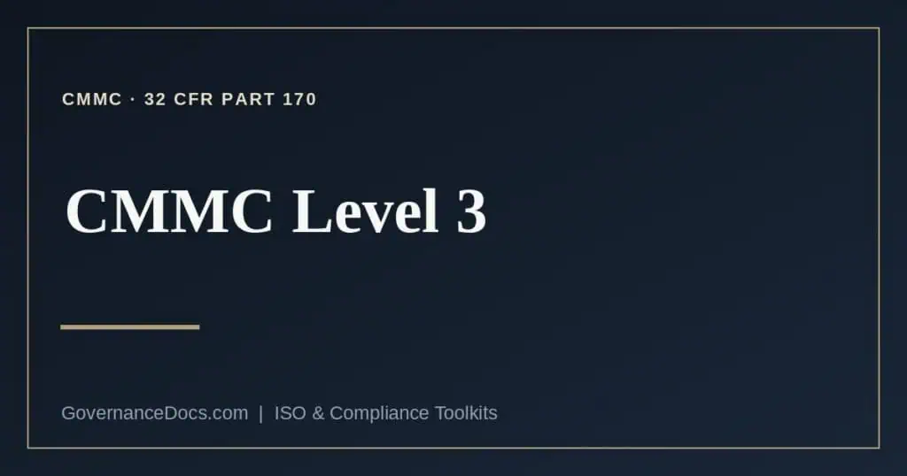 CMMC Level 3 explained