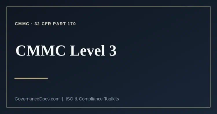 CMMC Level 3 explained