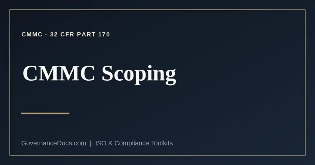 CMMC scoping explained