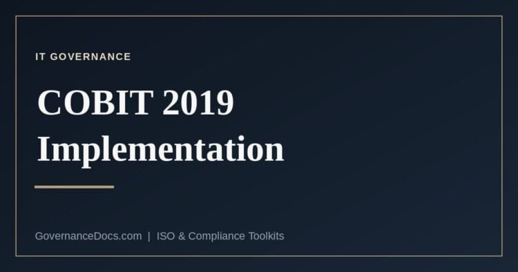 The COBIT 2019 implementation explained
