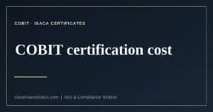 COBIT certification cost explained