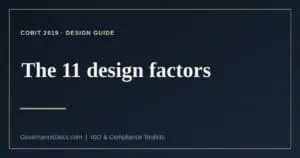 COBIT design factors explained