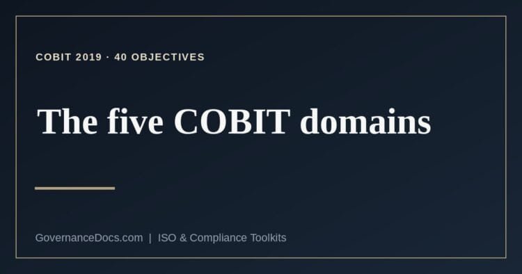 COBIT domains explained