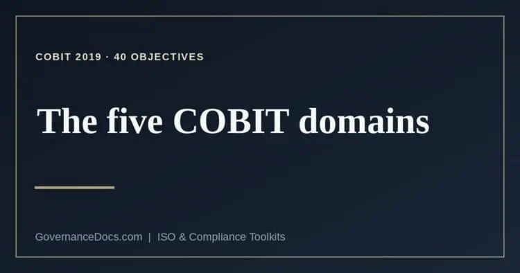 COBIT domains explained