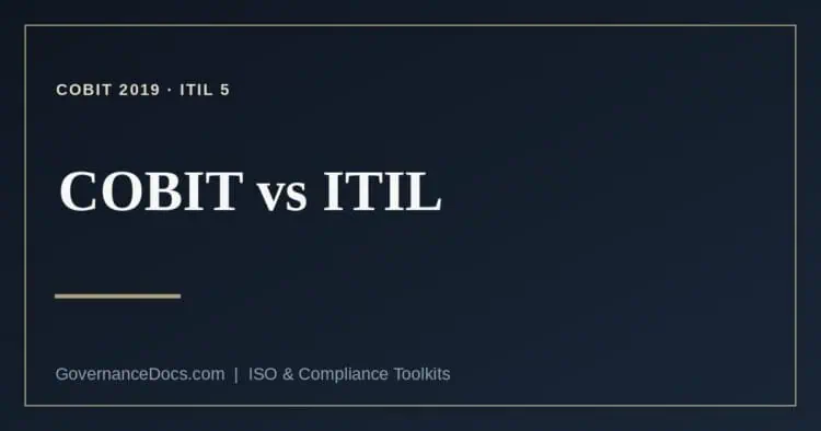 COBIT vs ITIL explained