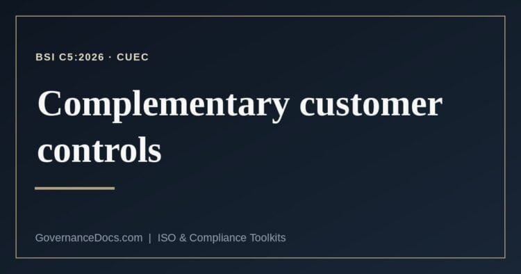 complementary customer controls explained