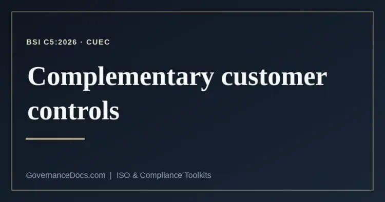 complementary customer controls explained