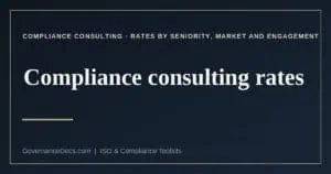 compliance consulting rates explained