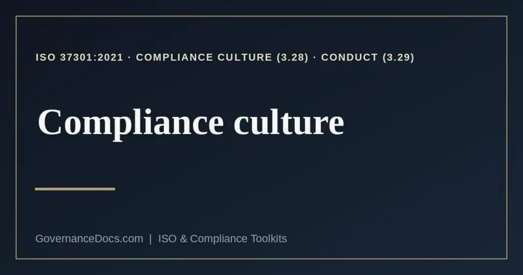 compliance culture explained
