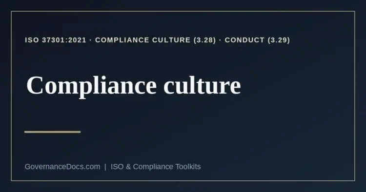 compliance culture explained