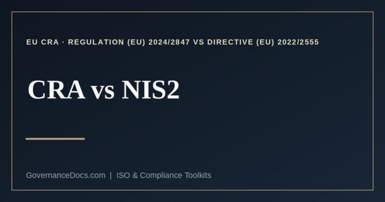 CRA vs NIS2 explained
