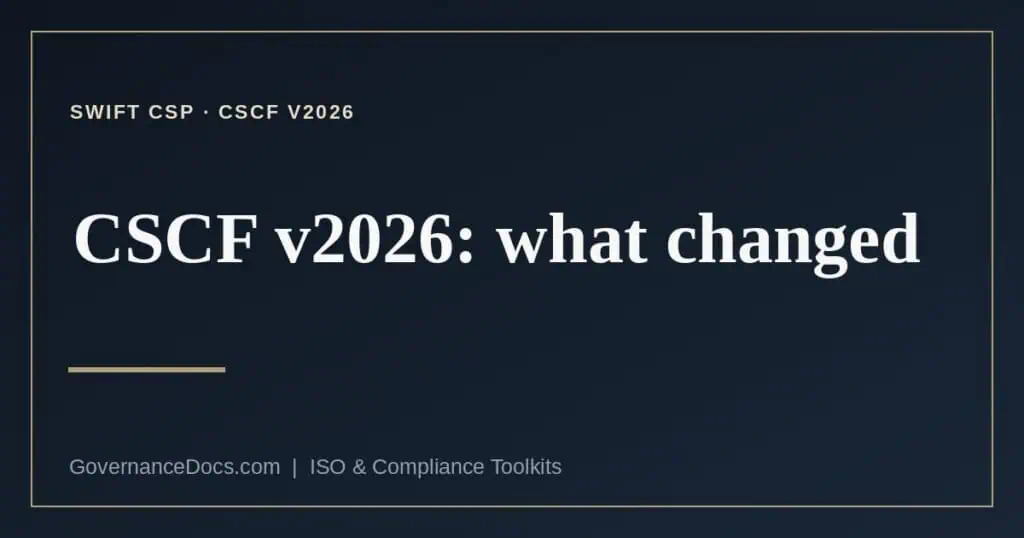 CSCF v2026 explained