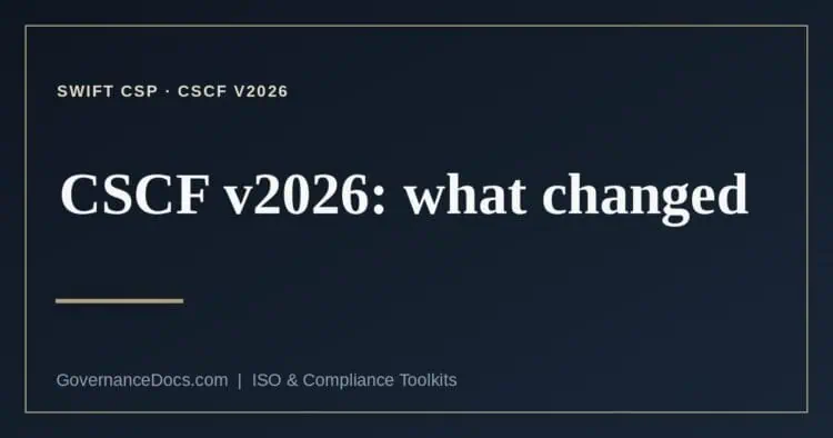 CSCF v2026 explained