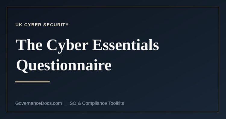 The Cyber Essentials questionnaire explained