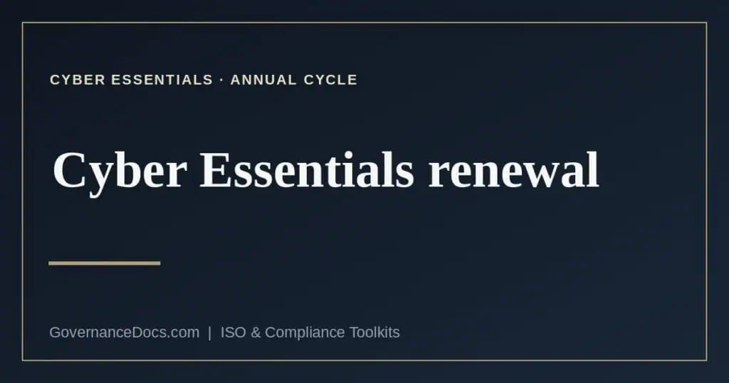 Cyber Essentials renewal explained