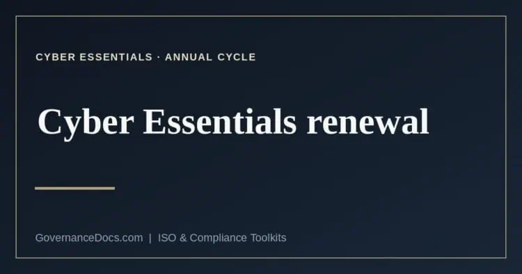 Cyber Essentials renewal explained