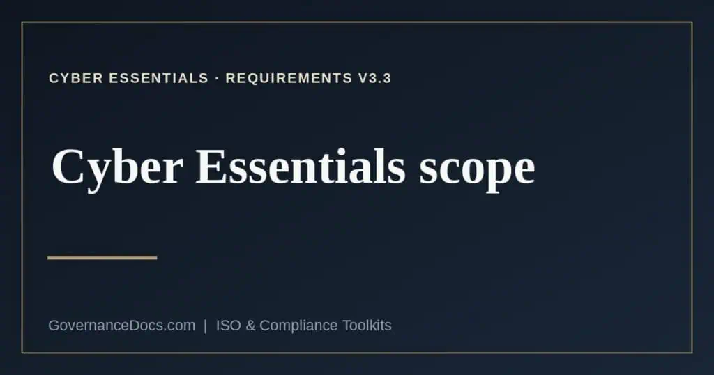 Cyber Essentials scope explained