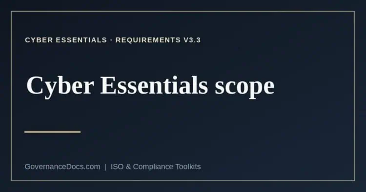Cyber Essentials scope explained