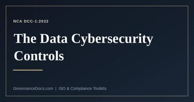 Data Cybersecurity Controls explained
