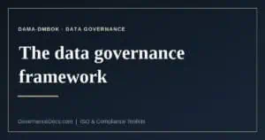 data governance framework explained
