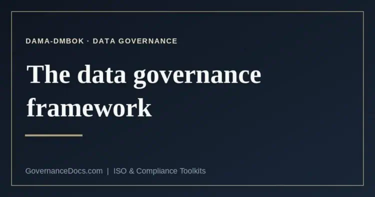 data governance framework explained