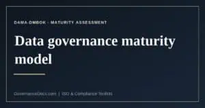 data governance maturity model explained