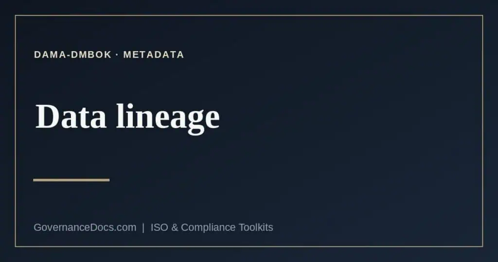 data lineage explained