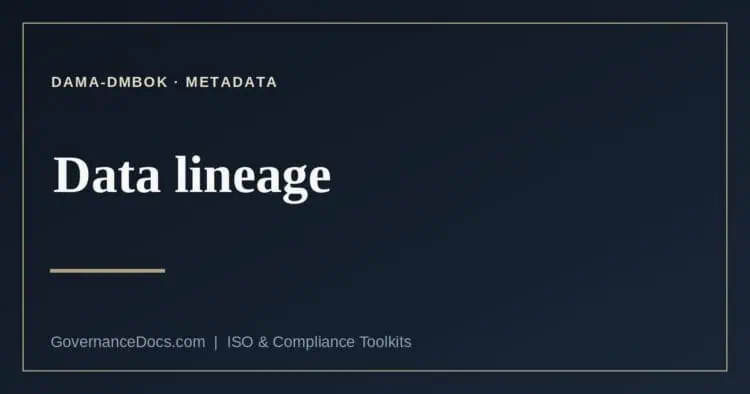 data lineage explained