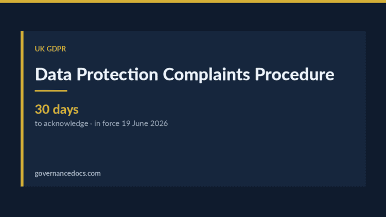 data protection complaints procedure — Data Protection Complaints Procedure: The Section 164A Duty From June 2026