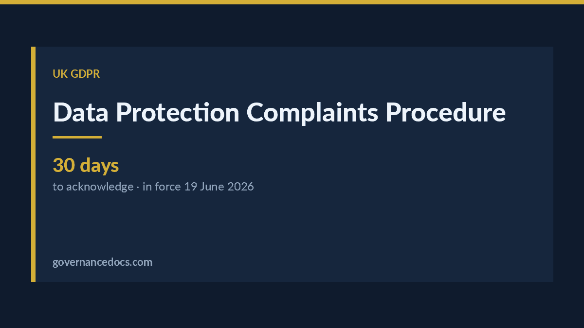 Data Protection Complaints Procedure: The Section 164A Duty From June 2026 data protection complaints procedure explained