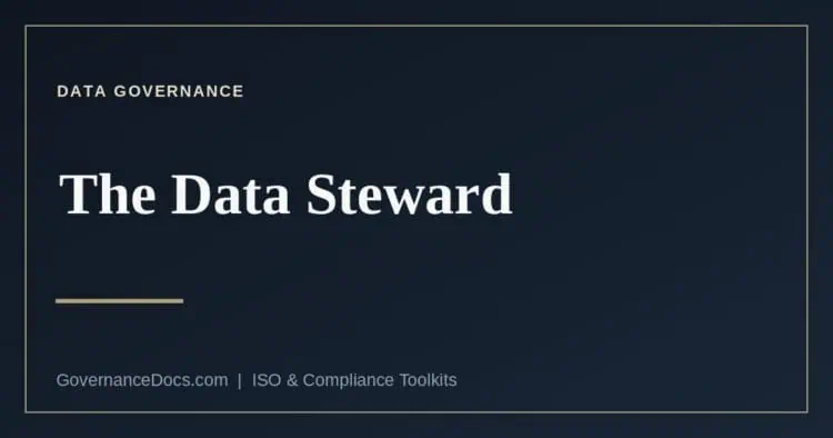 The data steward role explained
