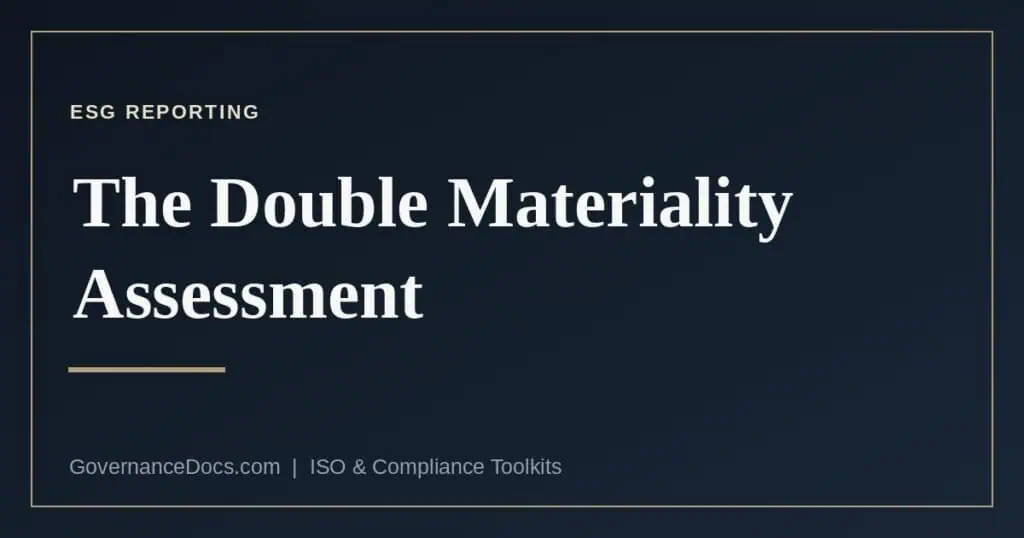 The double materiality assessment explained