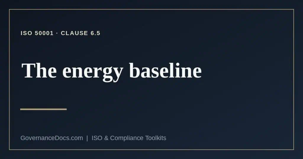 energy baseline explained