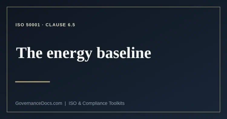 energy baseline explained
