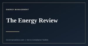 The ISO 50001 energy review