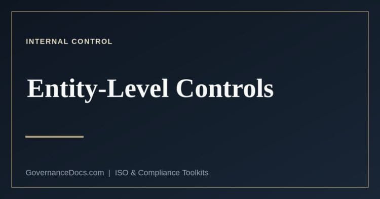 Entity-level controls explained