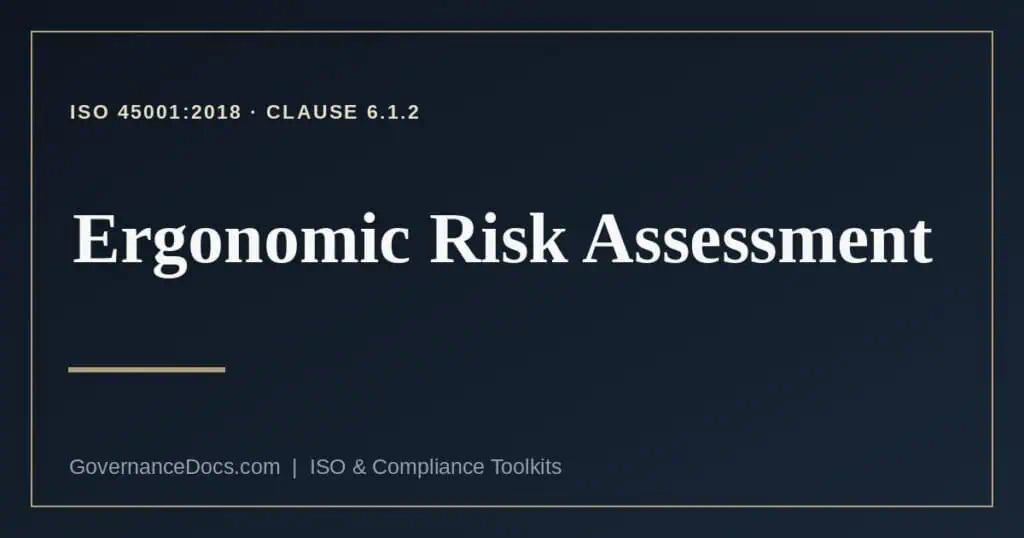ergonomic risk assessment explained