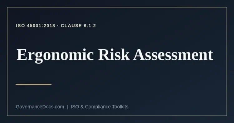ergonomic risk assessment explained