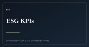 ESG KPIs explained