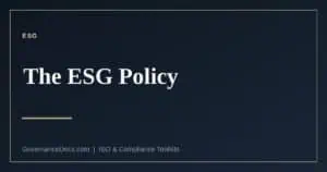 ESG policy explained