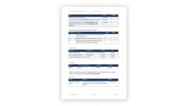 EU AMLR Toolkit sample: Enhanced Due Diligence Case File Template