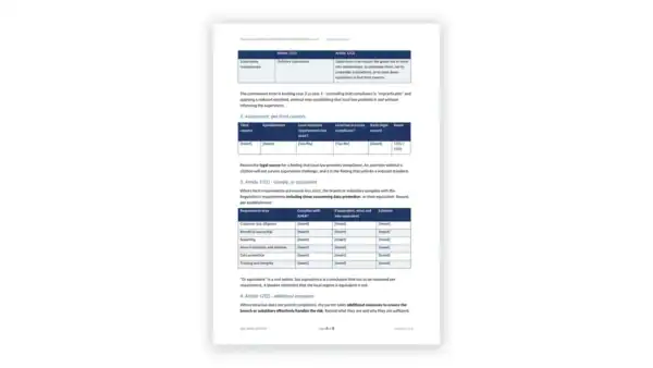 EU AMLR Toolkit sample: Third-Country Branch and Subsidiary Additional Measures Procedure