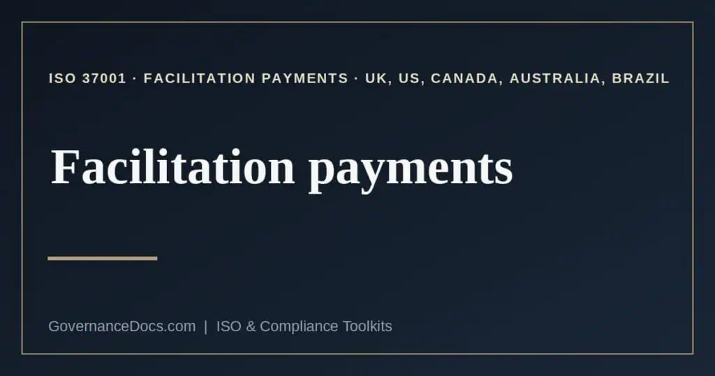 facilitation payments explained
