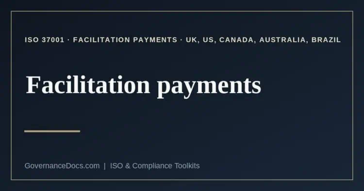 facilitation payments explained