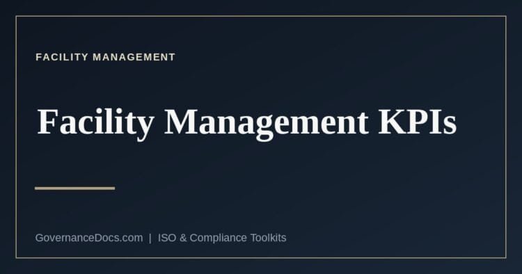 Facility management KPIs and what they measure
