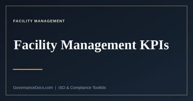 Facility management KPIs and what they measure