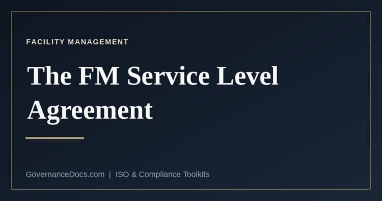 The facility management SLA explained