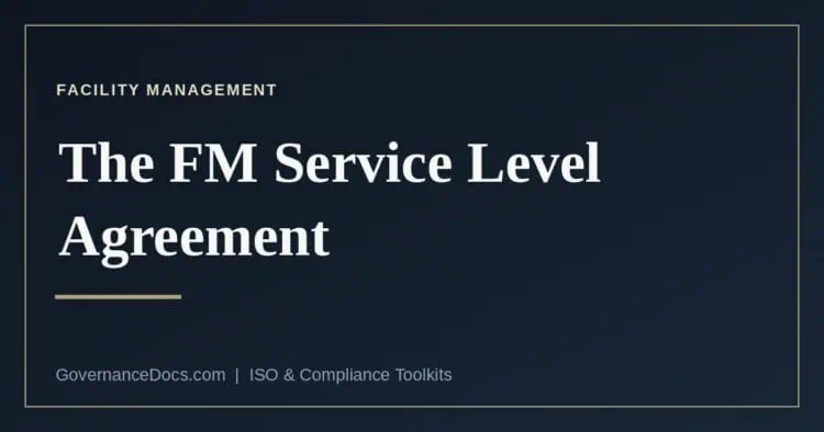 The facility management SLA explained