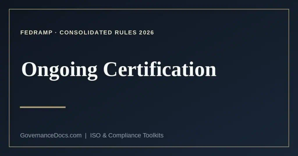 FedRAMP continuous monitoring explained